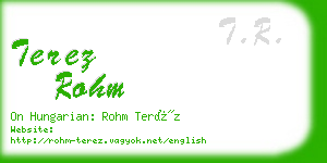 terez rohm business card